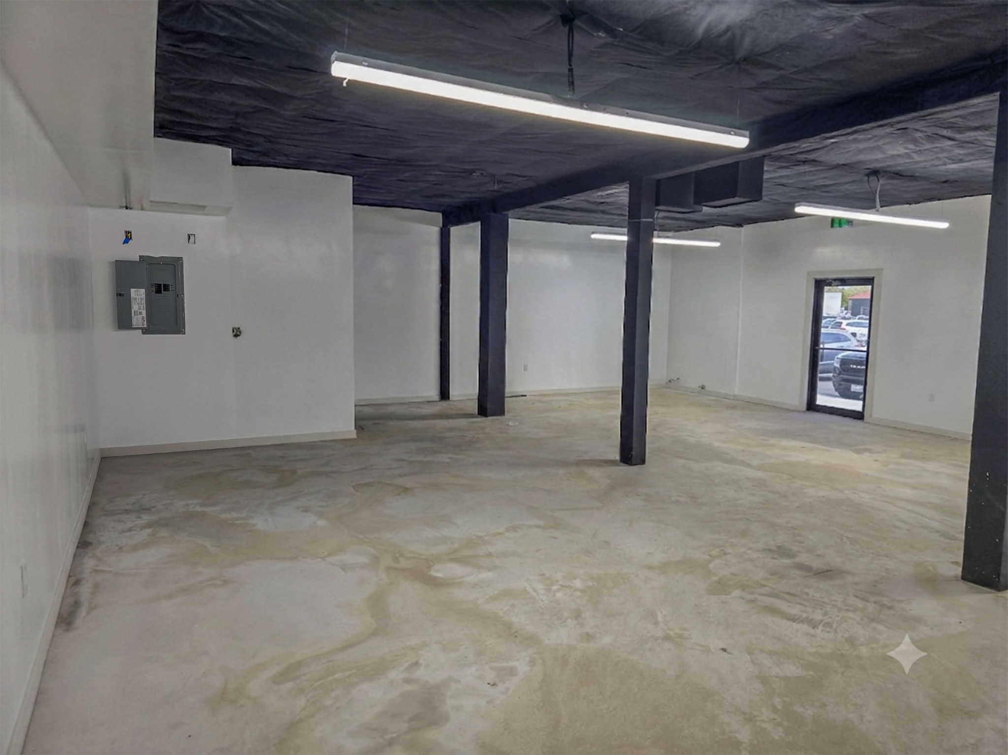 Interior of 44850 Elm Street with rear entrance